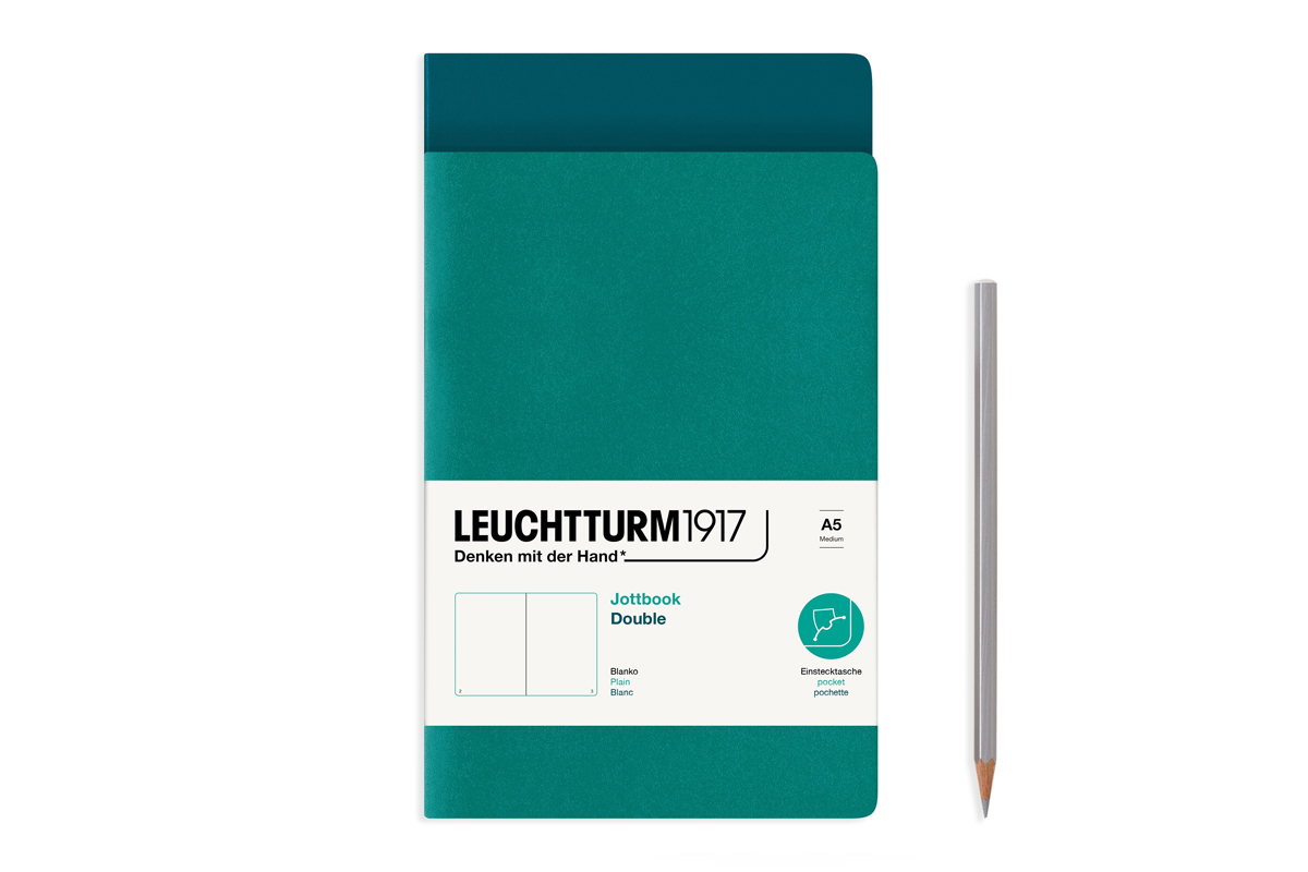 LEUCHTTURM1917 Jottbook Plain A5 Pacific Green & Emerald